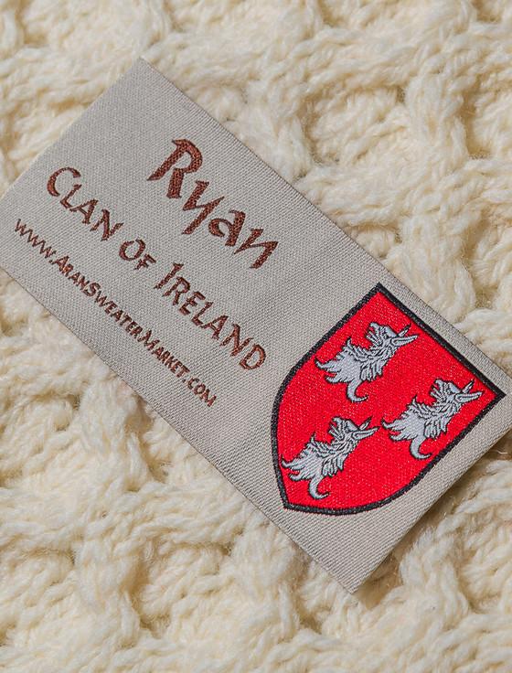 Aran Cashmere Ryan Clan Christmas Stocking