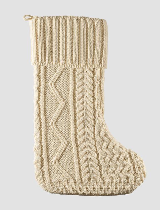 aran cashmere Ryan Clan Christmas Stocking
