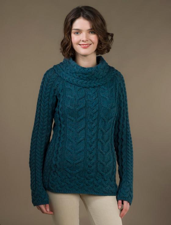 aran cashmere ‎S‎uper Sof‎t C‎owl Neck Aran‎