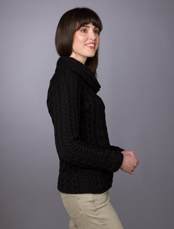 Aran Cashmere Super Soft Cowl Neck Aran