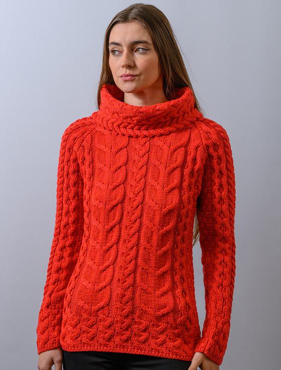 aran cashmere ‎S‎uper Sof‎t Cowl Neck Aran‎