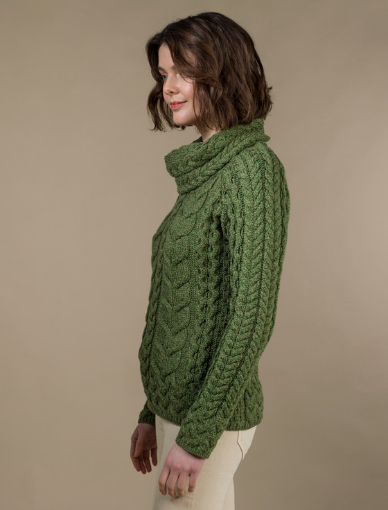 Aran Cashmere Super Soft Cowl Neck Aran