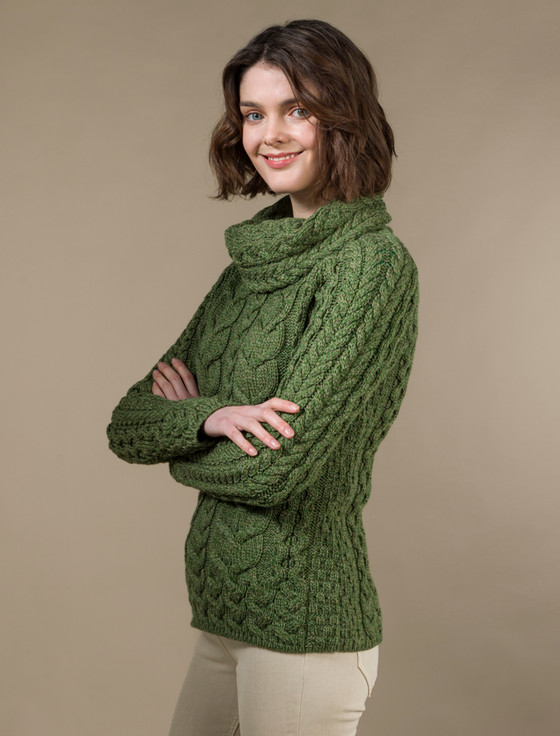 Aran Cashmere Super Soft Cowl Neck Aran