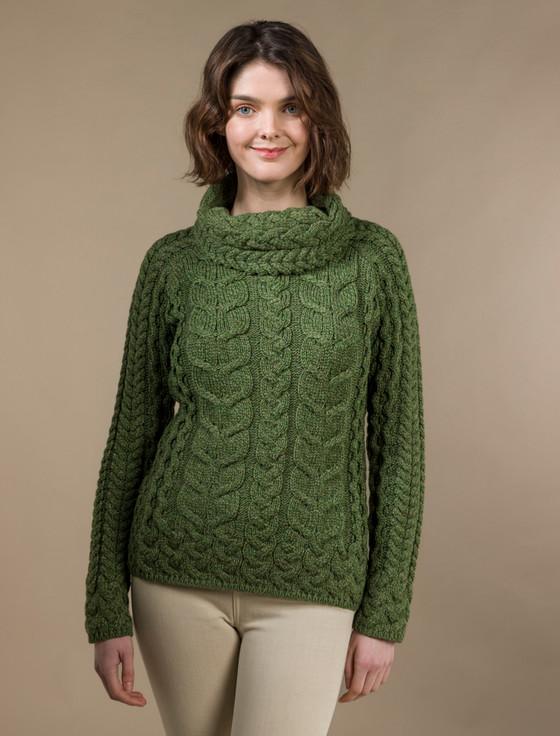aran cashmere ‎S‎uper Soft C‎owl Ne‎ck Aran‎