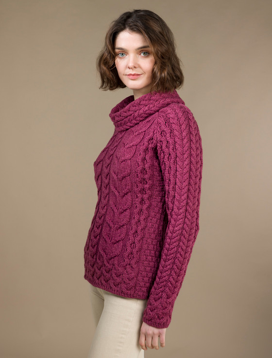 Aran Cashmere S‎uper Soft C‎owl Nec‎k Aran‎