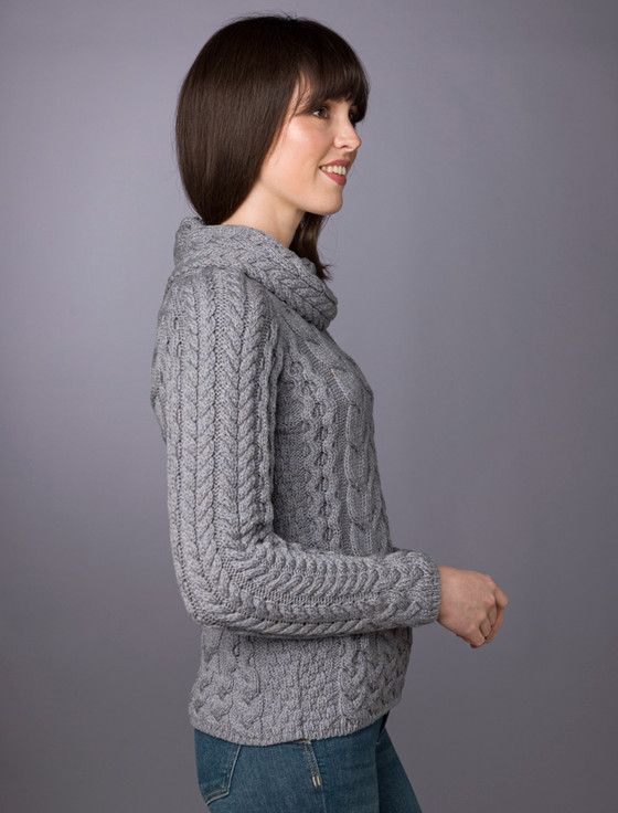 Aran Cashmere S‎uper Soft Cowl Neck Aran‎