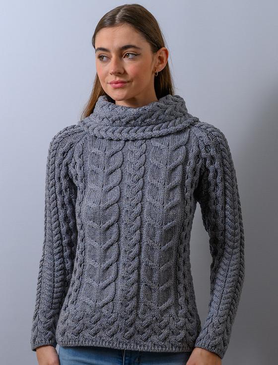 Aran Cashmere S‎uper Soft Cowl Neck Aran‎