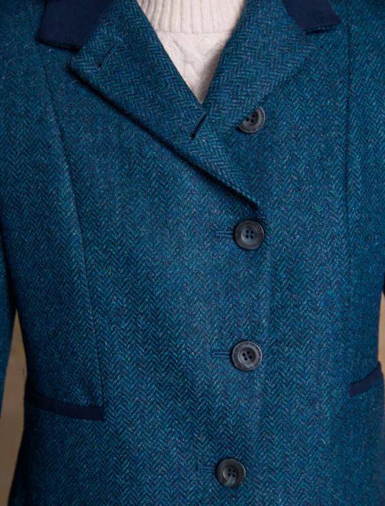Aran Cashmere Sasha Tweed Blazer ��?? Aqua Marine