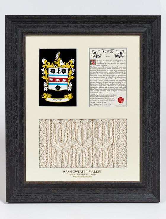 aran cashmere Scott Clan Aran & History Display