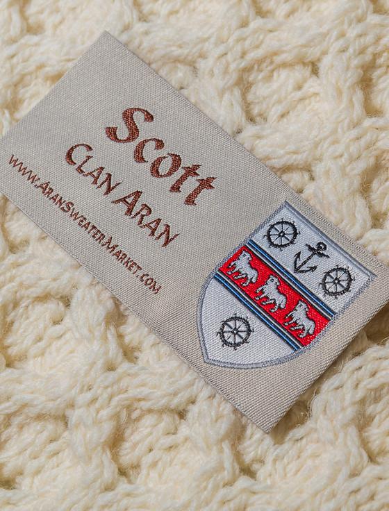 Aran Cashmere Scott Clan Aran Poncho