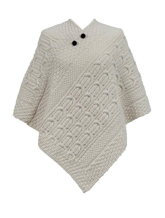aran cashmere Scott Clan Aran Poncho