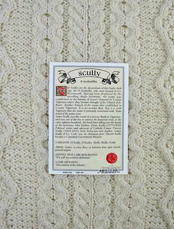 Aran Cashmere Scully Clan Aran Throw