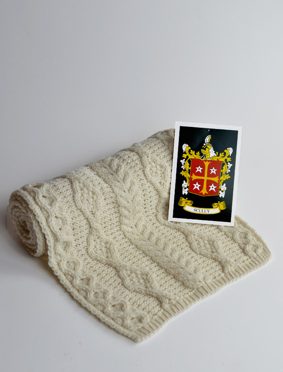 aran cashmere Scully Clan Scarf