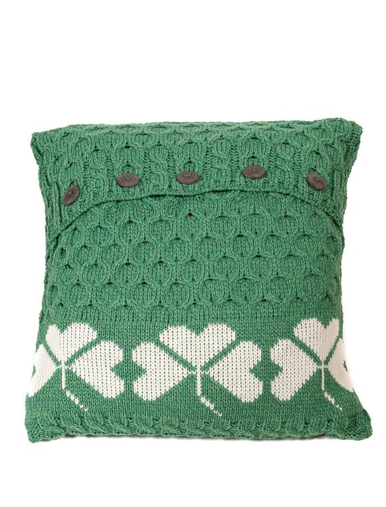 Aran Cashmere Shamrock Cushion Cover