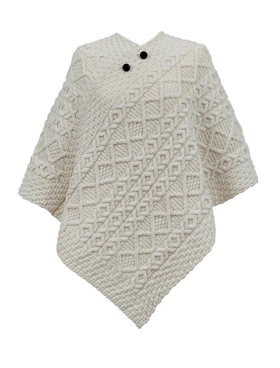 aran cashmere Shanahan Clan Aran Poncho