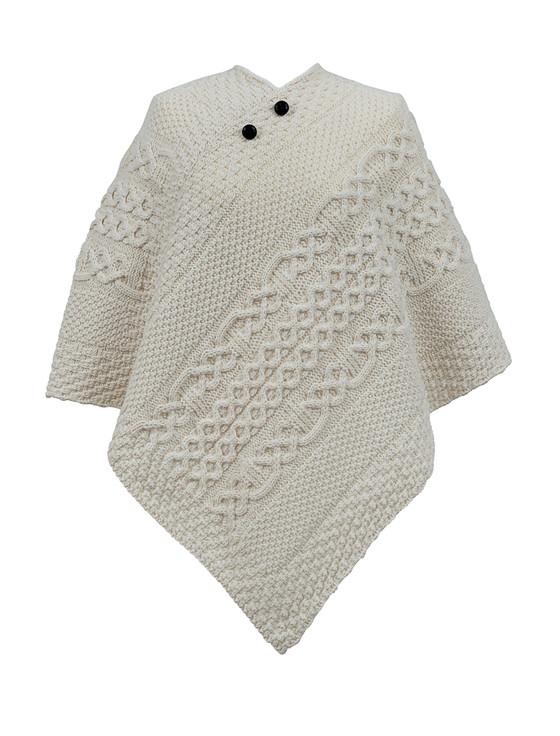 aran cashmere Shaw Clan Aran Poncho