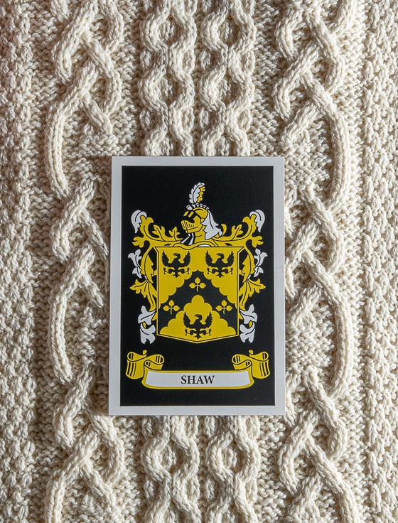 Aran Cashmere Shaw Clan Aran Throw