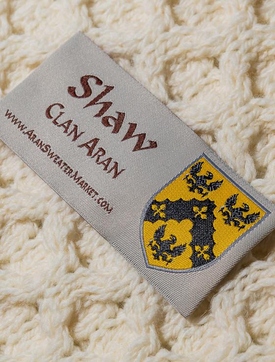 Aran Cashmere Shaw Clan Aran Throw