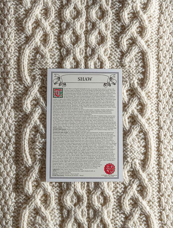 Aran Cashmere Shaw Clan Scarf