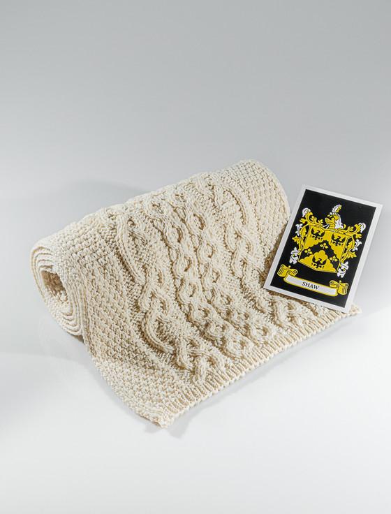 aran cashmere Shaw Clan Scarf