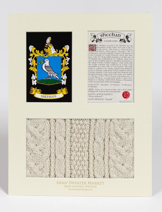 Aran Cashmere Sheehan Clan Aran & History Display
