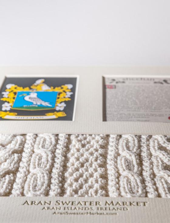 Aran Cashmere Sheehan Clan Aran & History Display