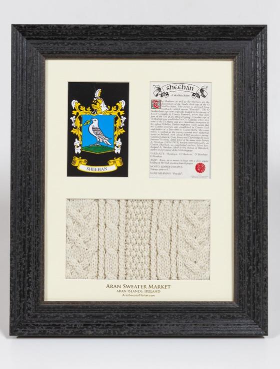 aran cashmere Sheehan Clan Aran & History Display