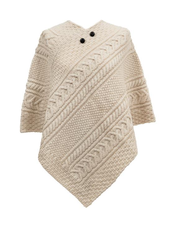 aran cashmere Sheehan Clan Aran Poncho