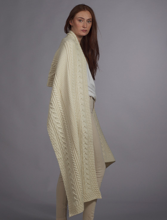 Aran Cashmere Sheehan Clan Aran Wrap
