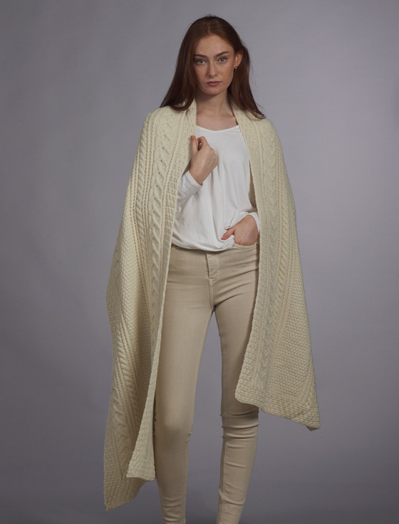 aran cashmere Sheehan Clan Aran Wrap