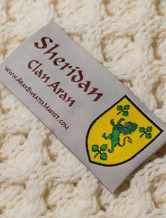 Aran Cashmere Sheridan Clan Aran Poncho
