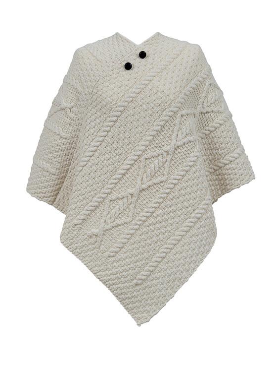 aran cashmere Sheridan Clan Aran Poncho