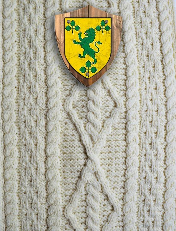 aran cashmere Sheridan Clan Aran Throw