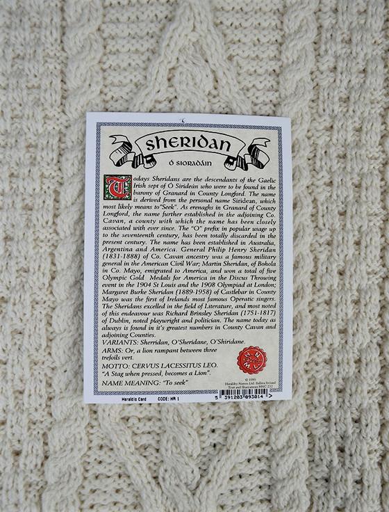Aran Cashmere Sheridan Clan Scarf