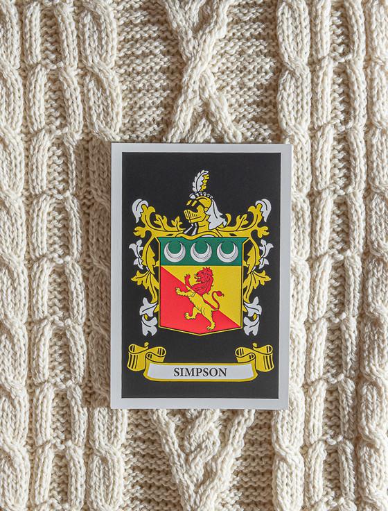 Aran Cashmere Simpson Clan Aran Throw