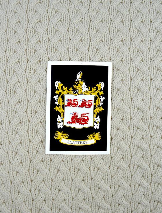 Aran Cashmere Slattery Clan Scarf