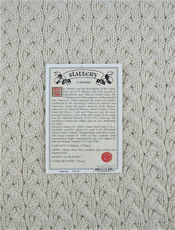 Aran Cashmere Slattery Clan Scarf