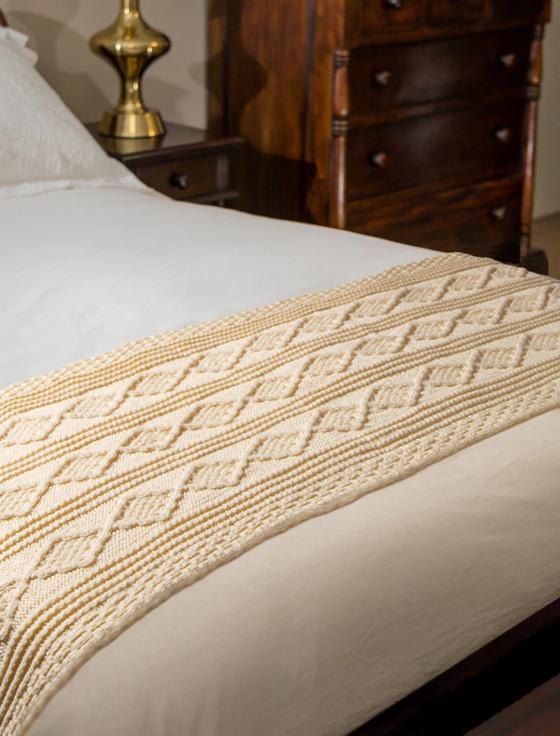 aran cashmere Smith Clan Aran Bed Runner