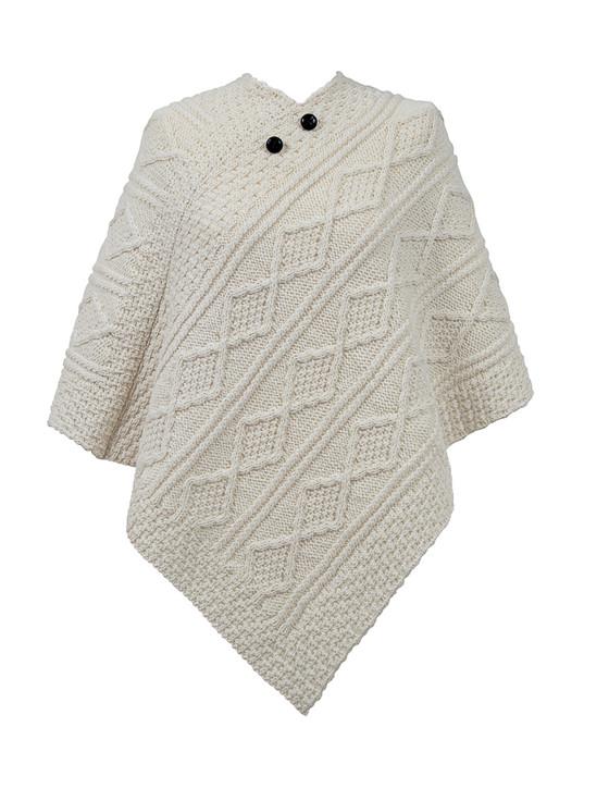 aran cashmere Smith Clan Aran Poncho