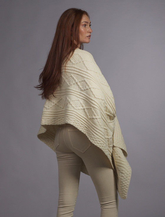 Aran Cashmere Smith Clan Aran Wrap