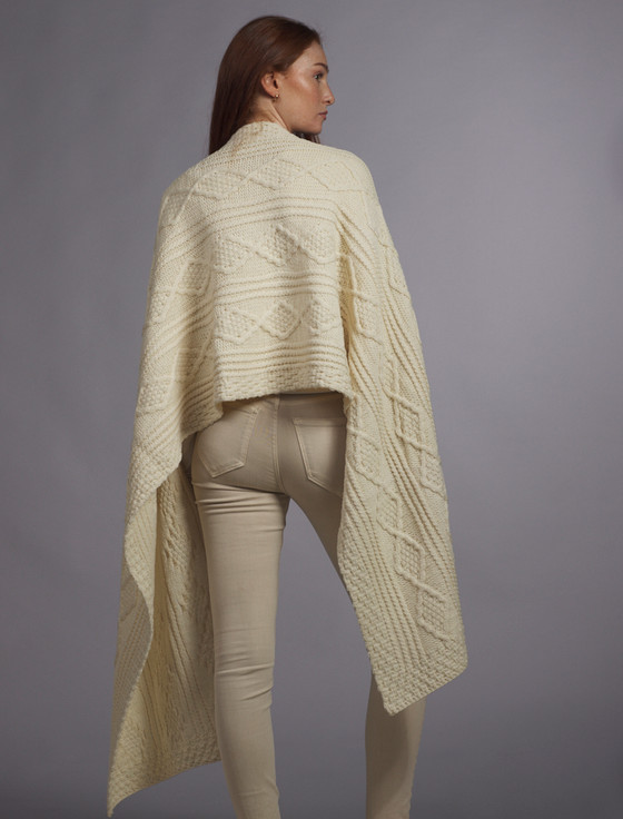 Aran Cashmere Smith Clan Aran Wrap