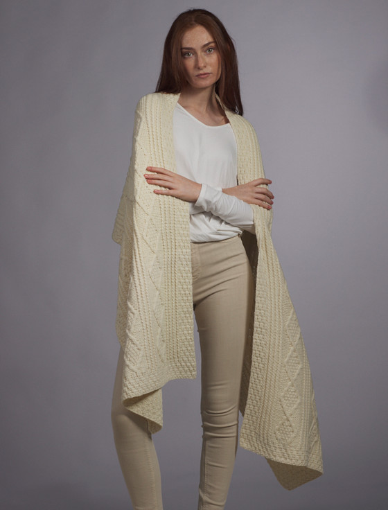 Aran Cashmere Smith Clan Aran Wrap