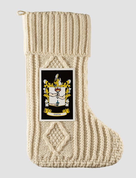 Aran Cashmere Smith Clan Christmas Stocking