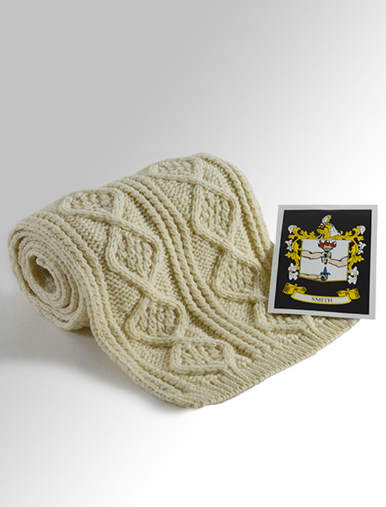 aran cashmere Smith Clan Scarf