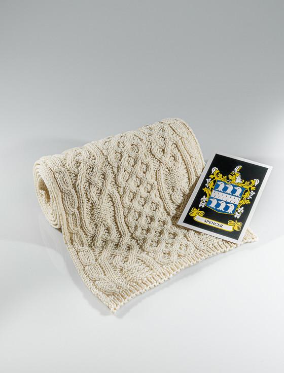 aran cashmere Spencer Clan Scarf