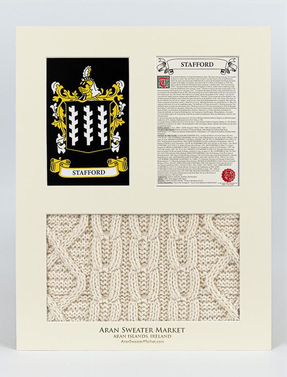 Aran Cashmere Stafford Clan Aran & History Display
