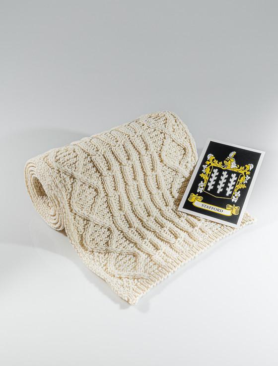 aran cashmere Stafford Clan Scarf