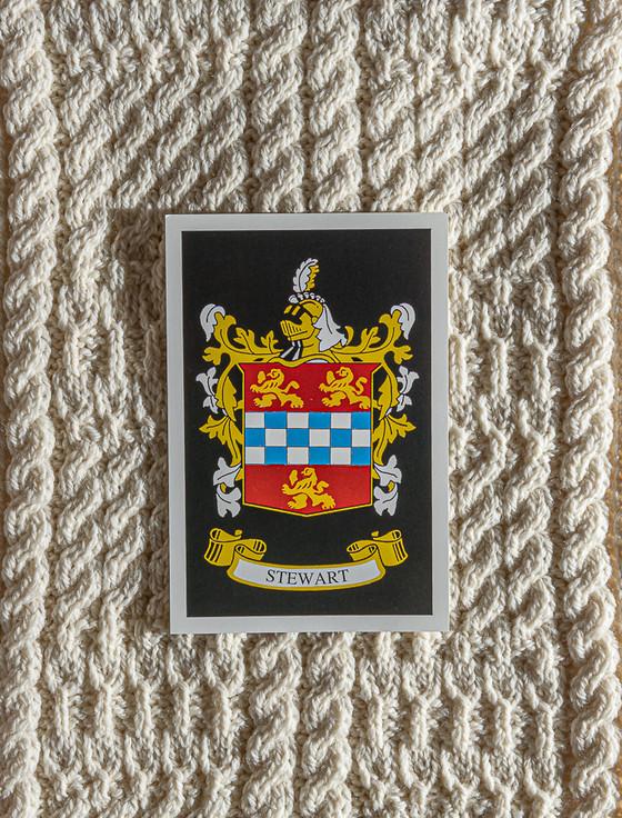 Aran Cashmere Stewart Clan Aran Throw