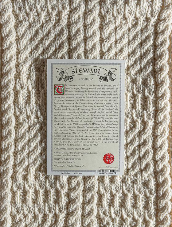 Aran Cashmere Stewart Clan Aran Throw