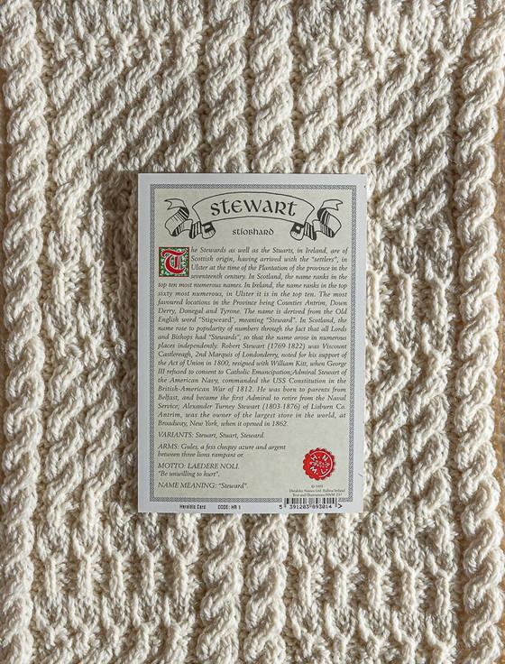 Aran Cashmere Stewart Clan Scarf